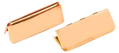 Produktbild von 10 Endstücke für Gürtel Gurte Bänder, 9x20 - 12x40mm Gürtelenden Endkappen