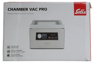 Immagine prodotto di SOLIS Macchina sottovuoto 350 W 72 l/min 2 BA funzione marinatura 30 sacchetti edst