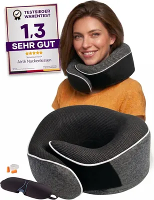 Immagine prodotto di Cuscino da viaggio, in memory foam, ergonomico, ideale per aerei