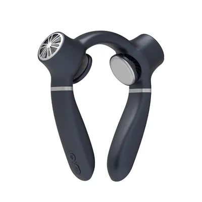 Imagen del producto de Mini ventilador de cuello turbo, ideal para uso en interiores y actividades al aire libre, color azul