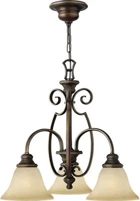 Produktbild von Elstead Cello Kronleuchter E27 3-fach Antike Bronze