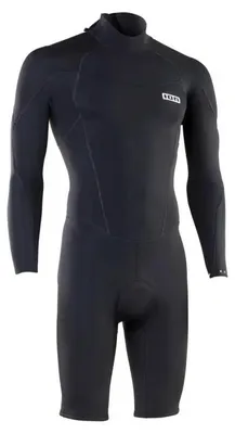 Zdjęcie produktu dla ION Neopren Element 2/2 Shorty LS z zamkiem błyskawicznym z tyłu, męski, CZARNY, rozmiar 56/XXL