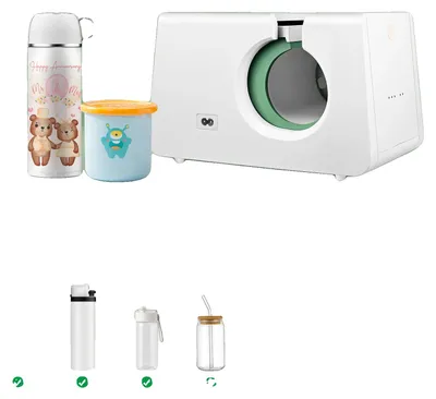 Produktbild von Tassen-Heißpresse, Mini-Design, Automatischer Druck, WEISS