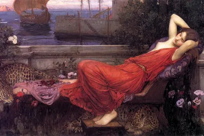 Produktbild von John William Waterhouse Kunstdruck Bild - Ariadne, 1898 (80 x 120 cm)