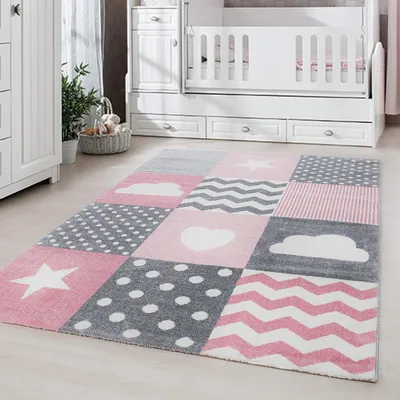 Zdjęcie produktu dla Carpetsale24 Dywan do Pokoju Dziewcz?cego Modny Wzór Prostok?tny lub Okr?g?y Mi?kki i Przytulny, Rozmiar: 200x290 cm