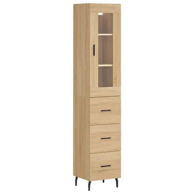 Produktbild von Highboard Sonoma-Eiche 34,5x34x180 cm Holzwerkstoff