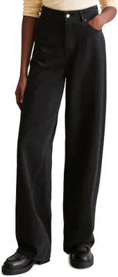 Productafbeelding van Marc O'Polo Denim dames jeans, high waist, wijde pasvorm, zwart (Black Multi 01)
