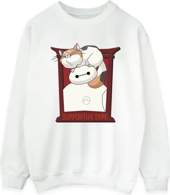 Produktbild von Disney - "Big Hero 6 Support" Sweatshirt für Damen BI11631 (S) (Weiß)