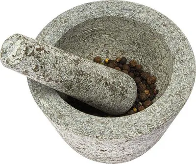 Produktbild von Famanu Mörser und Stößel - Granit, 13,2 cm, grau