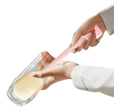 Obrázek produktu pro Čisticí kartáč na lahve s dlouhou rukojetí, určený pro úzké nádoby