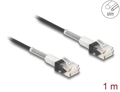 Obrázok produktu pre DeLOCK 80389, 1 m, Cat6a, U/UTP (UTP), RJ-45, RJ-45, Čierna