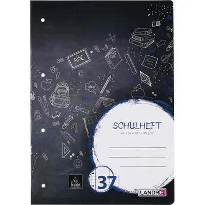 Image de LANDRE Schulheft A4 16 Blatt 80 g/qm Lineatur 37 10Stk