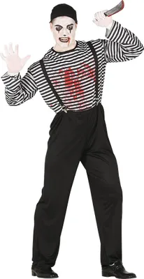 Produktbild von Pantomime Kostüm für Herren Gr. M/L, Größe:L