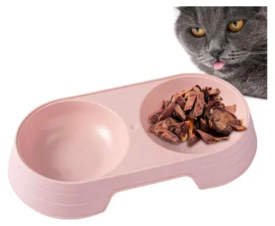 Produktbild von Katzennäpfe für Futter und Wasser - Macaron erhöhte doppelte Hundenäpfe - Fressnäpfe für kleine, mittelgroße, große Hunde, Katzen, Haustierfutter, Wasserspender, Welpenzubehör