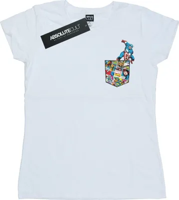 Produktbild von Marvel - T-Shirt für Damen BI29474 (M) (Weiß)