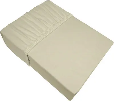 Immagine prodotto di Lenzuolo matrimoniale, spesso, jersey 100% cotone 160x200 avorio, crema