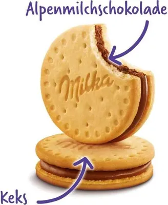 Produktbild von Milka Choco Pause Schokokekse Doppelkeks mit Cremefüllung 260g