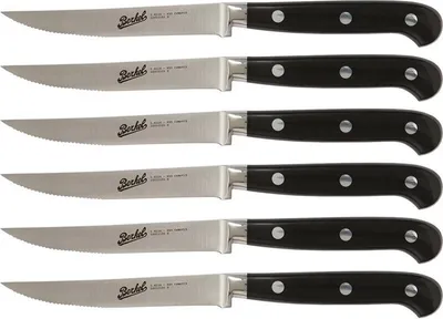Produktbild von BERKEL Set 6 Gezackte Steakmesser Adhoc Schwarz
