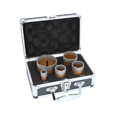 Produktbild von Diamantbohrkronen Set Winkelschleifer M14 Aufnahme Fliesenbohrkrone 20, 35, 40, 50 und 68mm