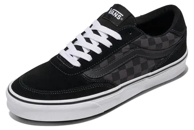 Produktbild von Vans Herren Brooklyn LS Turnschuhe Checkerboard Black and Asphalt 45 EU