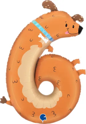 Image de Ballon de baudruche en forme "Puppyloons" #6 chien | 89 cm