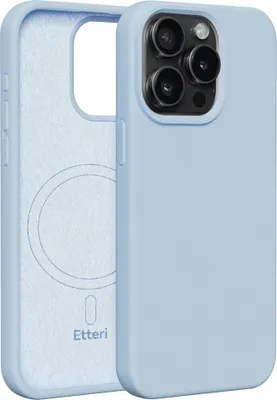 Zdjęcie produktu dla Etteri Silicone Mag Case dla iPhone 15 Pro Max 6,7" Obudowa telefonu komórkowego Jasnoniebieski