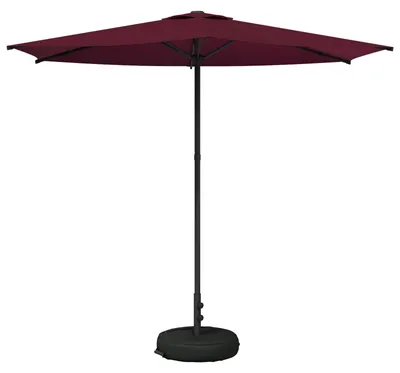 Image de Parasol de jardin vidaXL avec pied, 270 x 270 cm, polyester, à angle droit
