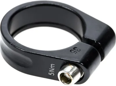 Produktbild von Messingschlager Sattelklemme Alu 34,9 mm schwarz diebstahlsicher