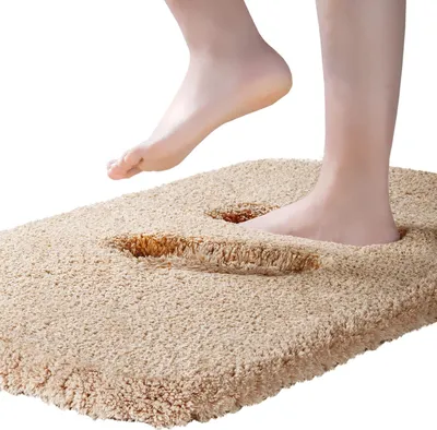 Productafbeelding van Badmat 50 x 81 cm, microvezel, antislip, absorberend, voor badkamer