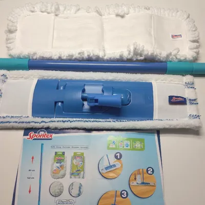 Obrázok produktu pre Spontexový mop Extra plochý mop z mikrovlákna Všestranné zametanie Jednoduché čistenie