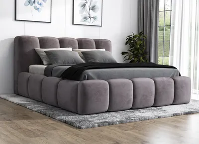 Produktbild von Polsterbett SONIC 180 x 200  plus Matratze und Bettkasten. Möbel vom Hersteller- Handarbeit! Bett Komplett-Set mit Matratze,Bettkasten, Lattenrost & Kopfteil. Modern und robust. Elegantes Bett mit massives Kopfteil und kristallähnlichen Knöpfen.