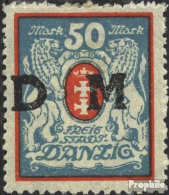 Produktbild von Briefmarken Danzig 1922 Mi D33Y  gestempelt Dienstmarke
