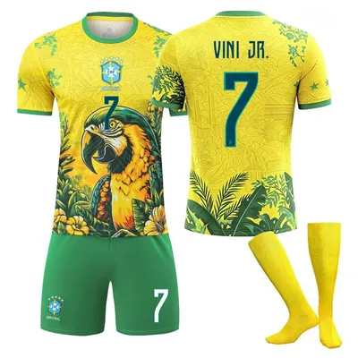 Produktbild von #7 VINI JR. Brazil Special Edition 2026 World Cup football jersey for Kids and Adults SIZE:20
