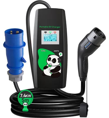 Produktbild von Mobile Wallbox, 7,4 kW - 5 Meter Kabel - Einphasige Ladestation