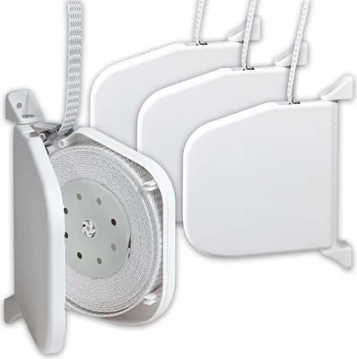 Produktbild von 4 x INOVATEC Rollladen Gurtwickler weiß aufklappbar Mini 5,5 m Gurtband