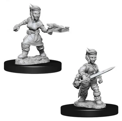 Produktbild von Pathfinder Battles Deep Cuts Unbemalte Miniaturen: Weibliche Halbling-Schurkin