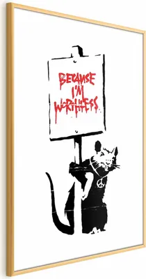 Produktbild von Posterpapier Poster - Because I'm Worthless 40x60 cm Streetart g-C-0149-ao-a