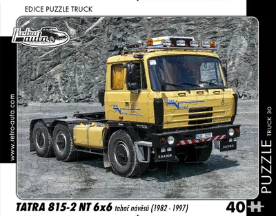 Obrázok produktu pre Puzzle TRUCK 30 - Ťahač návesov Tatra 815-2 NT 6x6 (1982 - 1997) 40 dielikov