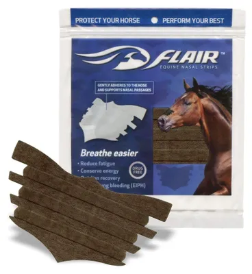 Image de Flair Nasal Strips cheval Equine Nasal Strip Brown