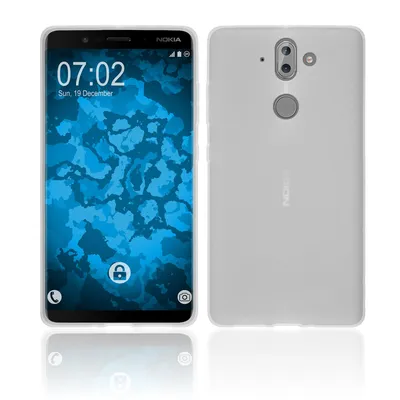 Produktbild von PhoneNatic Case kompatibel mit  Nokia 9 - clear Silikon Hülle matt Cover
