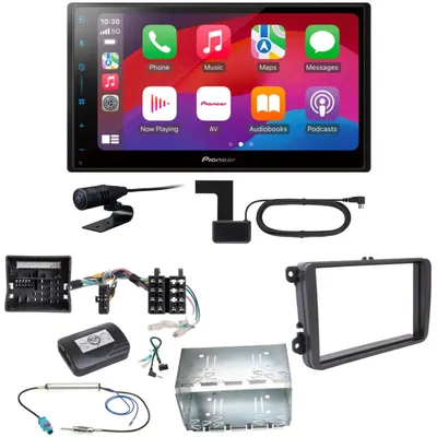 Produktbild von Pioneer SPH-DA77DAB CarPlay Android Auto Einbauset für Tiguan Amarok Caddy Jetta