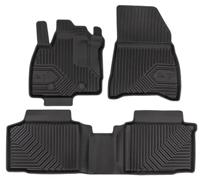 Image de Tapis avant en caoutchouc + tunnel pour Dacia Bigster 2024- (SUV) – 3 pièces, noirs, sur mesure