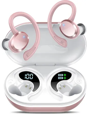 Produktbild von Bluetooth Kopfhörer, Kopfhörer Kabellos Bluetooth 5.4, In Ear Kopfhörer mit HiFi Stereo, 54Std Spielzeit Kabellose Kopfhörer mit ENC Noise Cancelling Mics, IP7 Wasserdicht Ohrhörer Dual LED-Anzeige