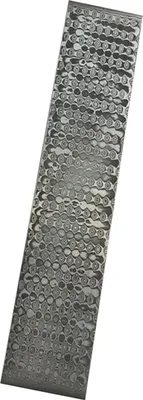 Obrázek produktu pro Damascénský ocelový polotovar, vzorovaný ocelový řezač, tyčový polotovar, kovaný materiál, kalený, vyhlazený, pro kutilské práce, víceúčelový materiál