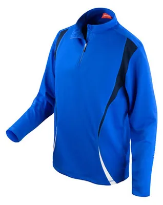 Produktbild von SPIRO S178X | Trial Training Top / Trainings und Sport Longsleeve - Farbe: Royal/Navy/White - Größe: XS