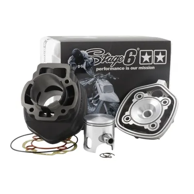 Produktbild von Zylinderkit Stage6 STREETRACE 70 ccm Ø 47 mm Guss wassergekühlt für Gilera