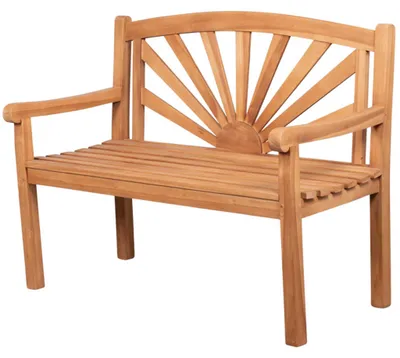 Produktbild von Teakholz Garten-/Balkonsitzbank - bene living - Sonne 120 cm