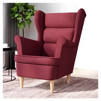 Produktbild von Fernsehsessel Lesesessel Loungesitz Armlehnensessel Weinrot 74x84x100 cm Stoff für Schlafzimmer Büro
