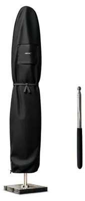 Obrázok produktu pre Ochranný obal na slnečník, vodotesný, vyrobený z 420D Oxford polyesteru sPolyuretánpovrchovou úpravou, rozmer 240x57/57 cm