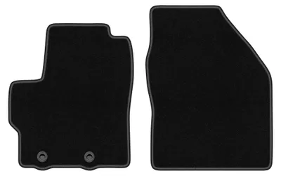 Produktbild von Velours-Fußmatten Vorne für Toyota Yaris IV 2020- (Schrägheck) – 2-tlg, Schwarz, passgenau – Wielganizator BASIC